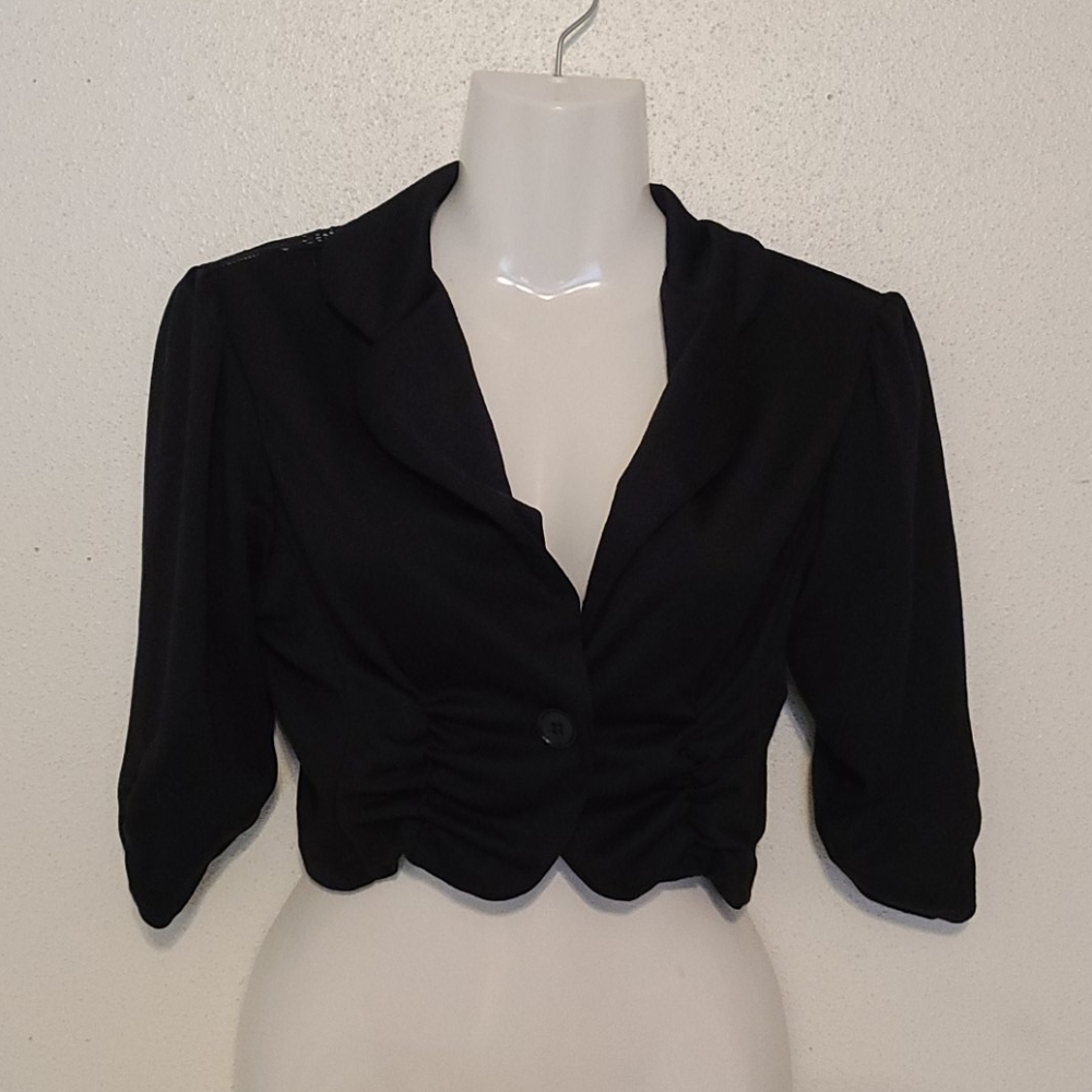 Ladies bolero with lace back